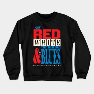 Red, White & the Blues Retro Poster Crewneck Sweatshirt